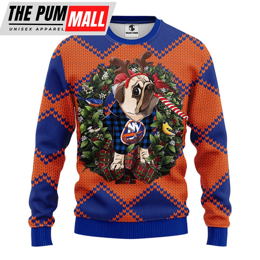 New York Islanders Pub Dog Christmas Ugly Sweater, Gift For Christmas