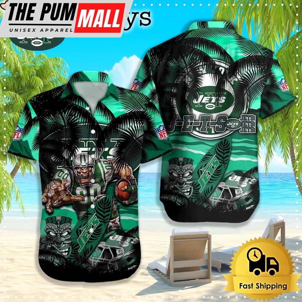 New York Jets Hawaiian Shirt, NFL Aloha Shirt For Football Fans