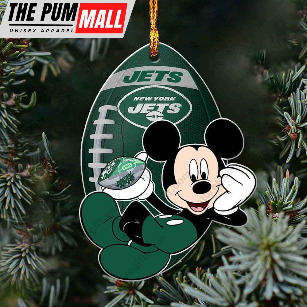 New York Jets Mickey Mouse Ornament Disney Christmas Decorations Limited Edition