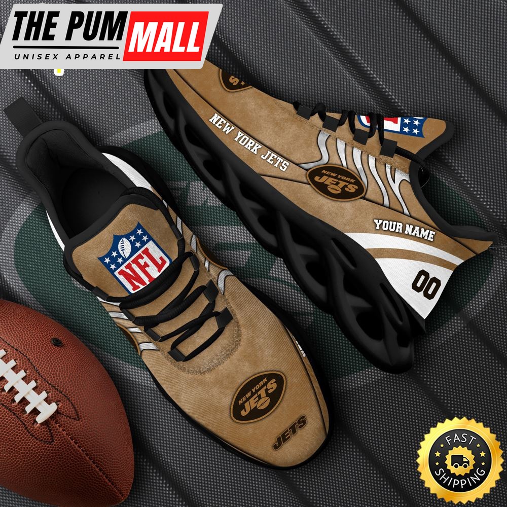 New York Jets NFL Clunky Shoes For Fans Custom Name And Number