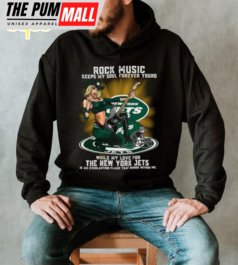 New York Jets Rock Music Keep My Soul Forever Young Shirt