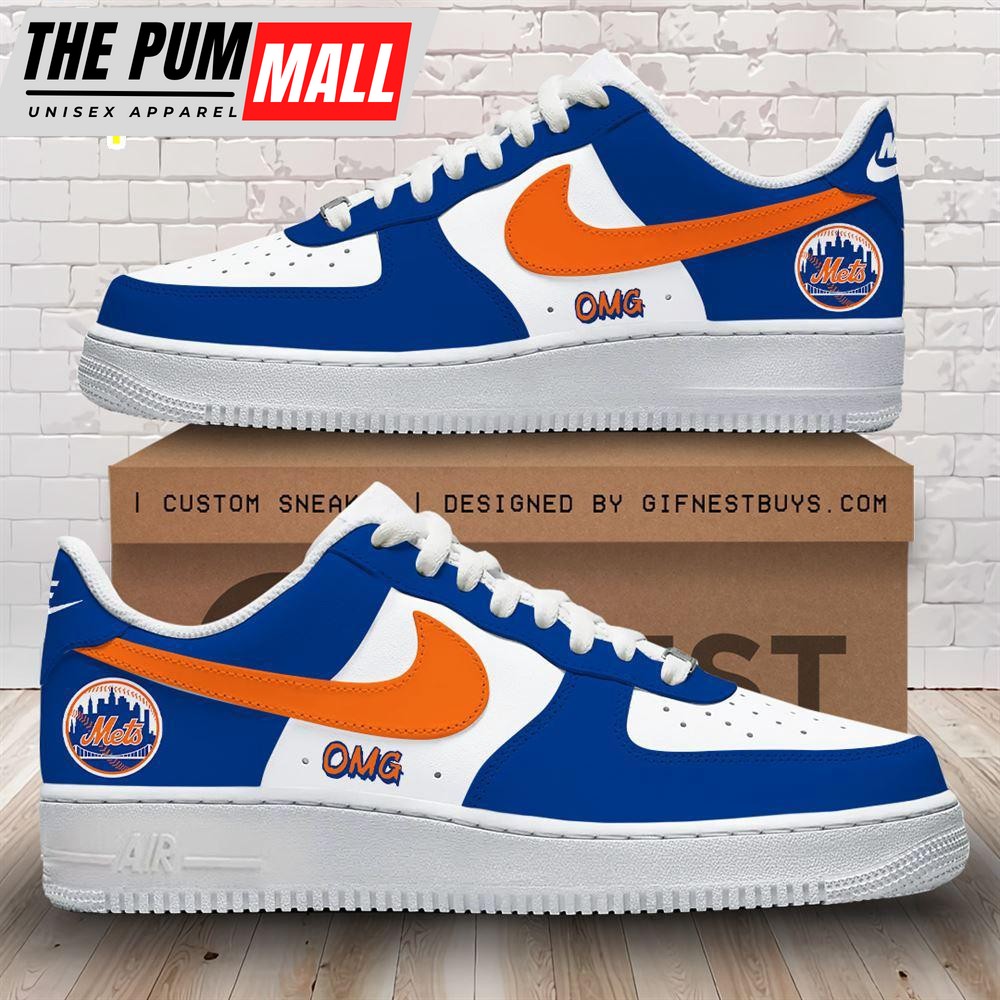 New York Mets Air Force 1 Sneaker Gift For Christmas Gift For Christmas