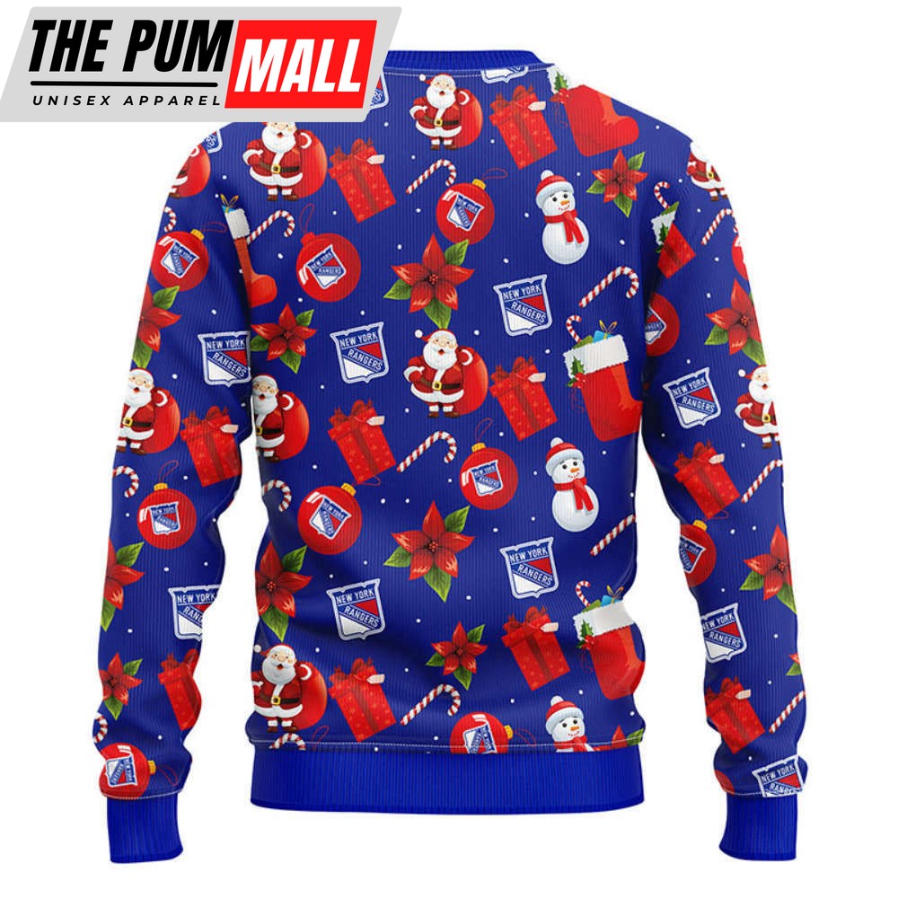 new-york-rangers-santa-claus-snowman-christmas-ugly-sweater-gift-for-christmas-un484mx1 New York Rangers Santa Claus Snowman Christmas Ugly Sweater, Gift For Christmas