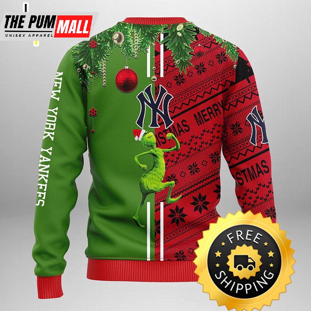 new-york-yankees-grinch-scooby-doo-ugly-christmas-sweater-new-york-yankees-ug-ka6narq5 New York Yankees Grinch & Scooby-doo Ugly Christmas Sweater, New York Yankees Ugly Sweater, MLB Christmas Sweater Best Clothing For You CAZRREH9
