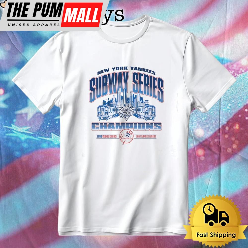 New York Yankees Subway Series Champions 25th Anniversary T-Shirt