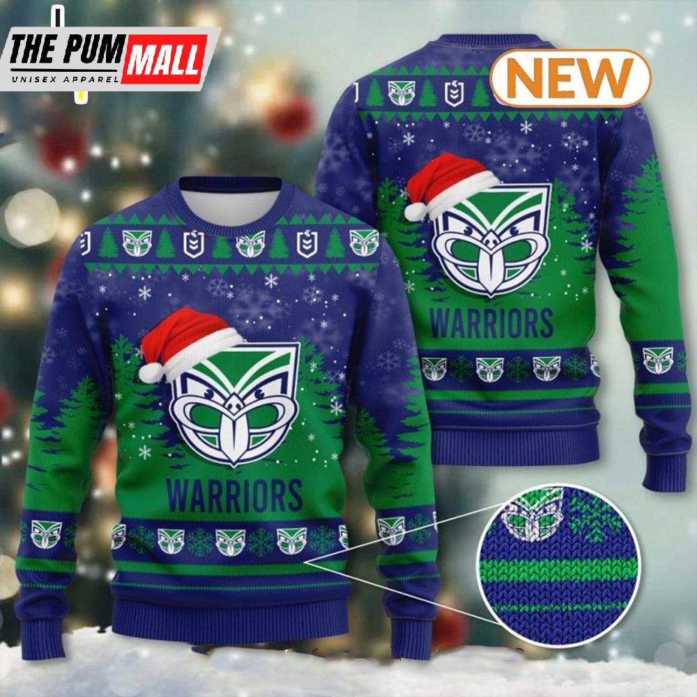 New Zealand Warriors Ugly Christmas Sweater Shirt, Sweatshirt