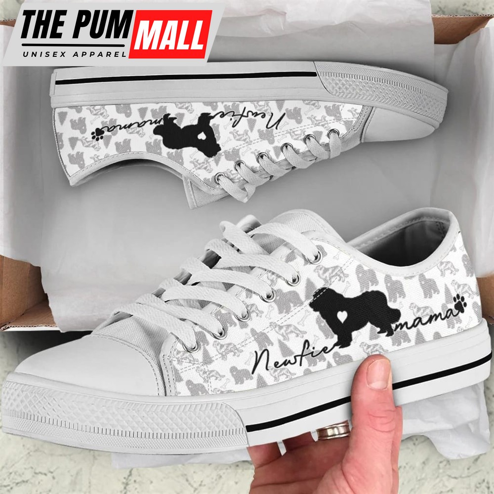 Newfoundland Low Top Shoes – Dog Walking Shoes Men Women – Dog Memorial Gift