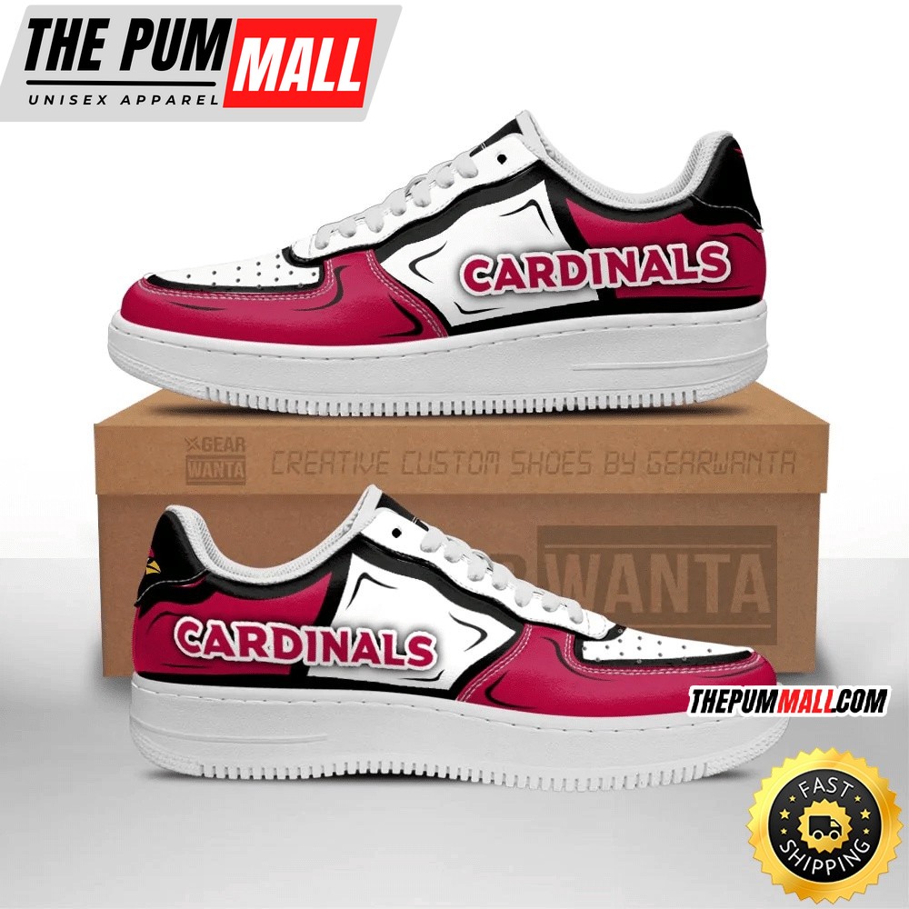NFL Arizona Cardinals Air Force 1 Shoes Football Sports Sneaker Shoes