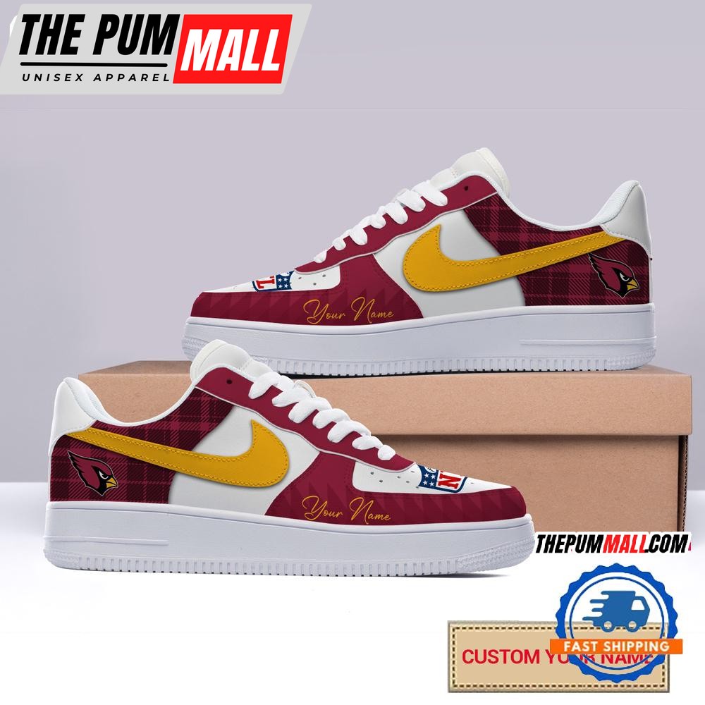 NFL Arizona Cardinals Christmas Logo Pattern Custom Air Force 1 Shoes Sneaker
