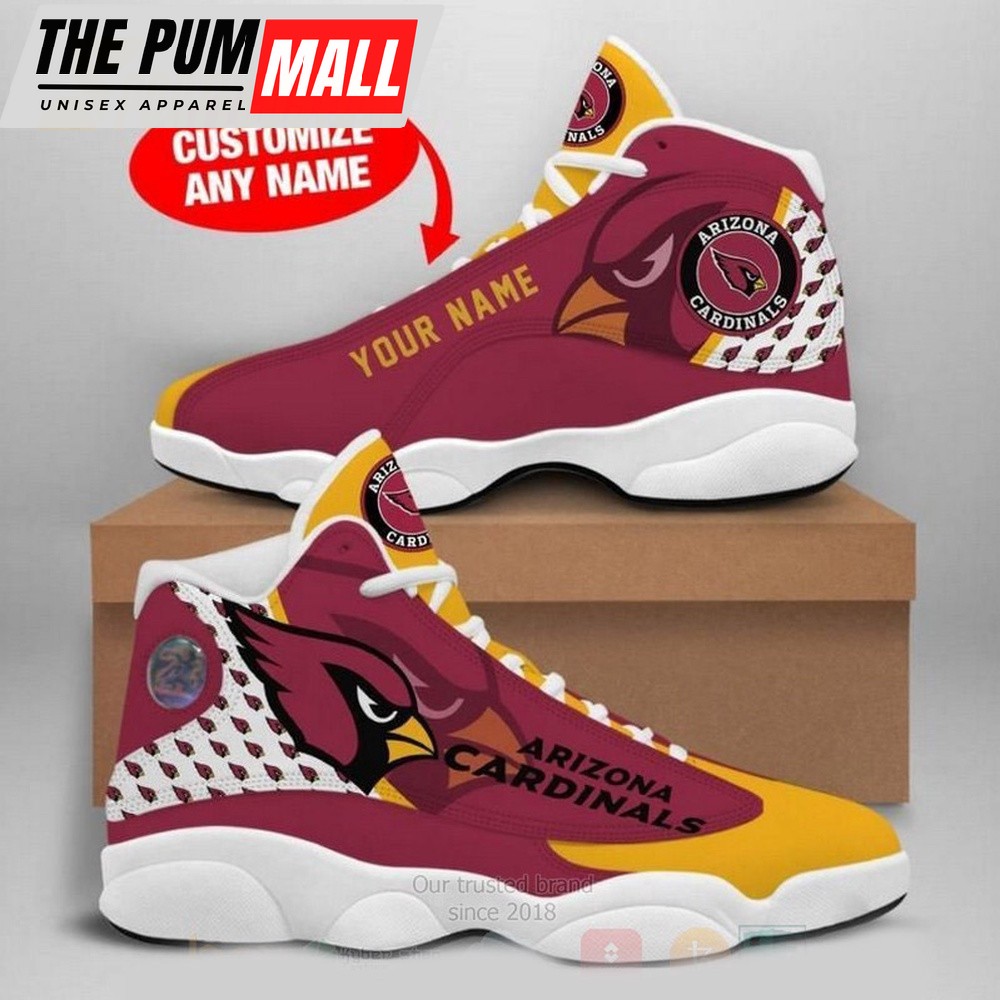 NFL Arizona Cardinals Custom Name Air Jd 13 Shoes