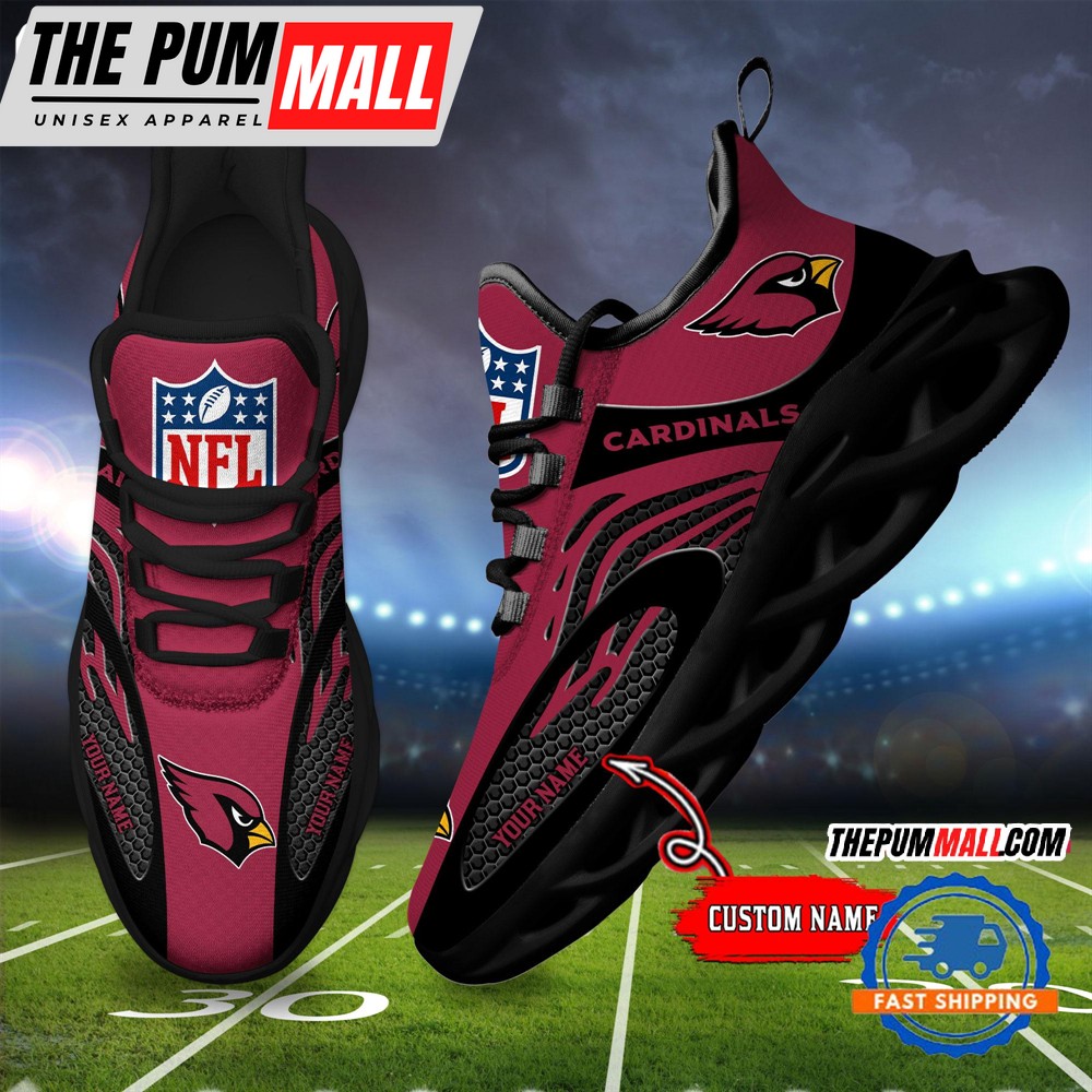 NFL Arizona Cardinals Football Logo Team New Design Max Soul Shoes Sneaker
