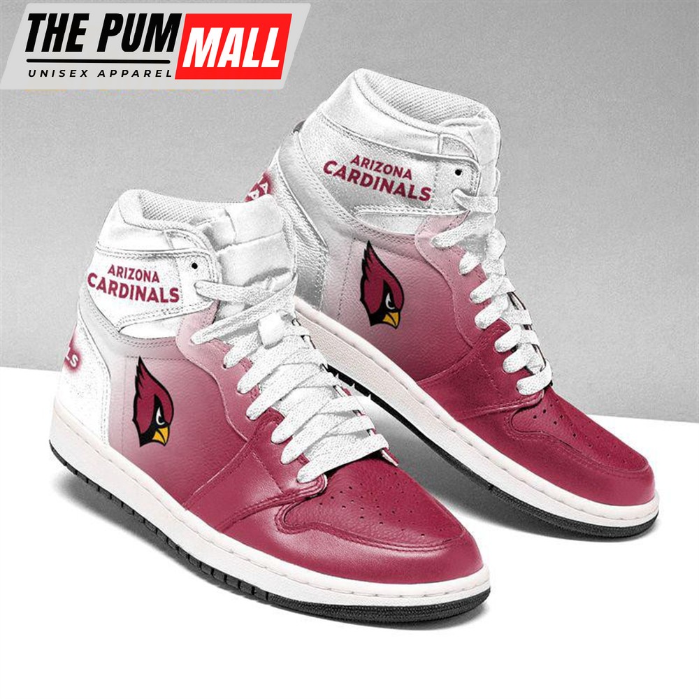 NFL Arizona Cardinals Football Team Air Jd 1 Hightop Shoes Sizes