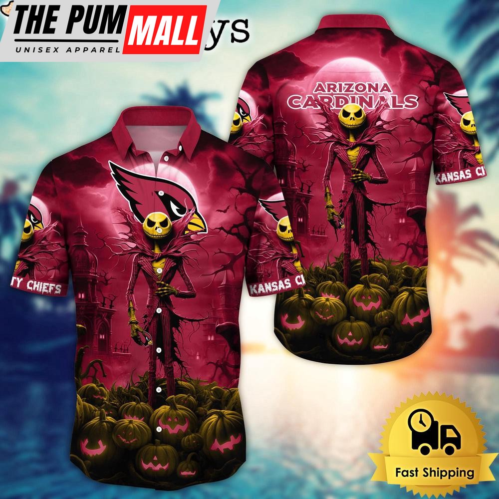 NFL Arizona Cardinals Halloween Jack Hawaiian Shirt