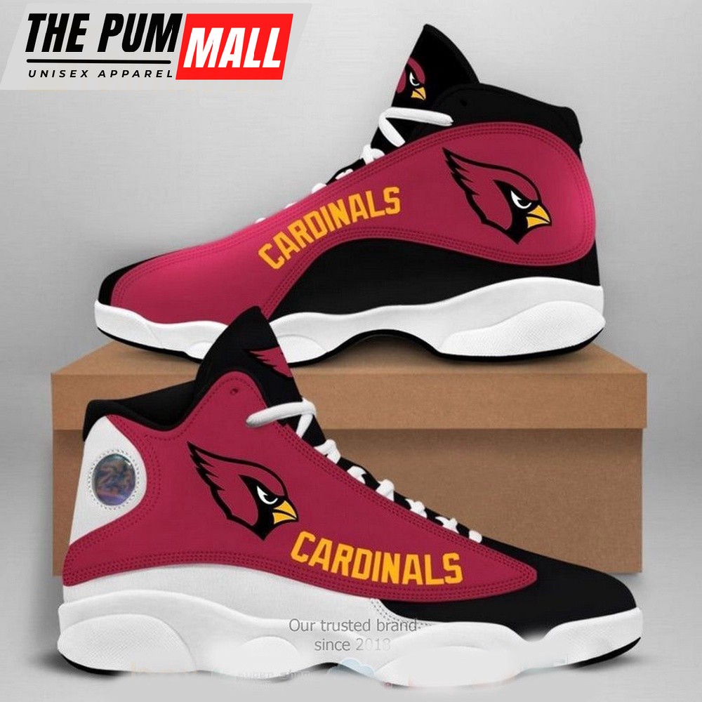NFL Arizona Cardinals Logo Football Team Air Jd 13 Sneaker Shoes