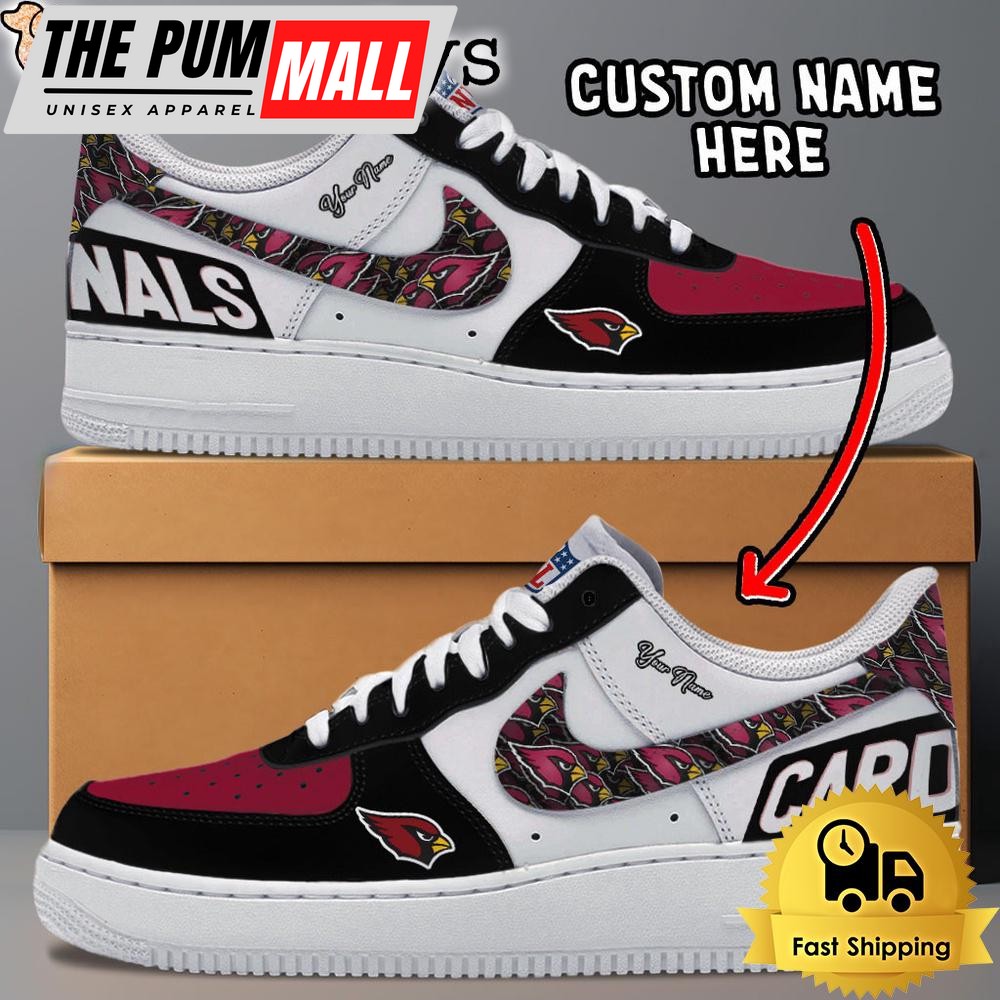 NFL Arizona Cardinals Logo Team Design Custom Air Force 1 Shoes