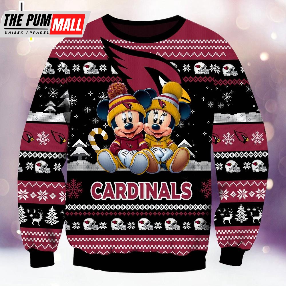 nfl-arizona-cardinals-mickey-and-minnie-cute-christmas-ugly-sweater-ybyc758k NFL Arizona Cardinals Mickey And Minnie Cute Christmas Ugly Sweater