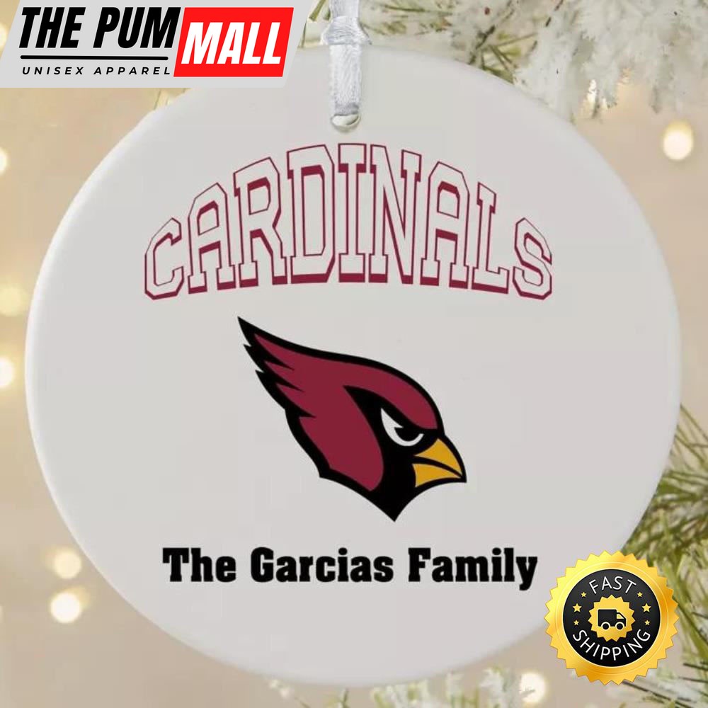 NFL Arizona Cardinals Personalized NFL Football Ornaments Limited Edition