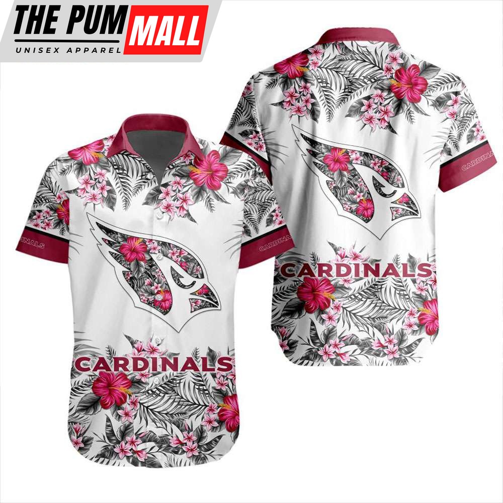 NFL Arizona Cardinals Tropical Floral Hibiscus Hawaiian Shirt