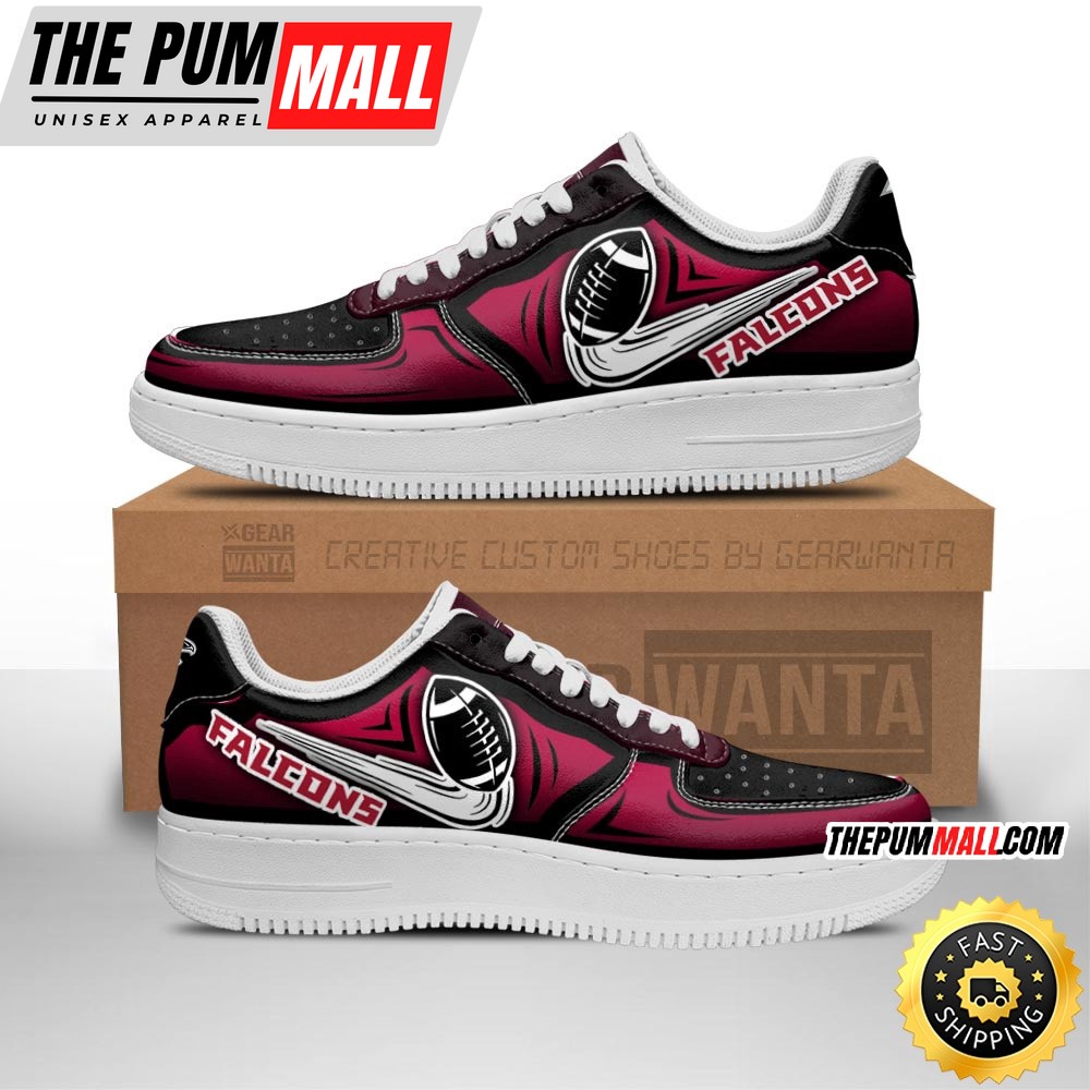 NFL Atlanta Falcons Air Force 1 Shoes Football Sneaker Shoes