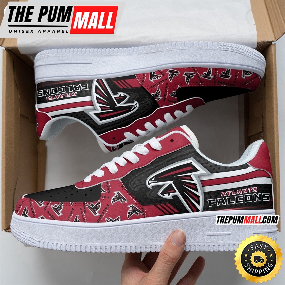 NFL Atlanta Falcons Air Force 1 Shoes Football Sports Shoes