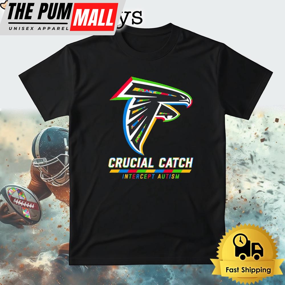 NFL Atlanta Falcons Autism Awareness T Shirt Crucial Catch