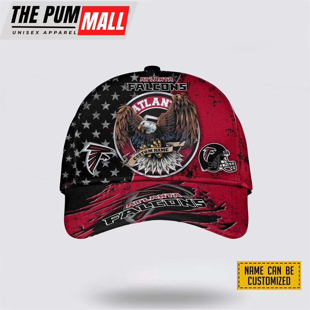 NFL Atlanta Falcons Cap 3D Personalized Classic Eagles Hats Show Your Team Spirit In Style