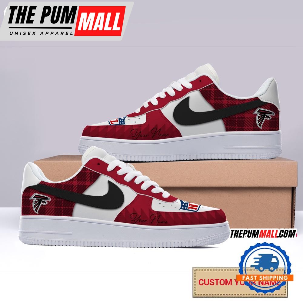 NFL Atlanta Falcons Christmas Logo Pattern Custom Air Force 1 Shoes Sneaker