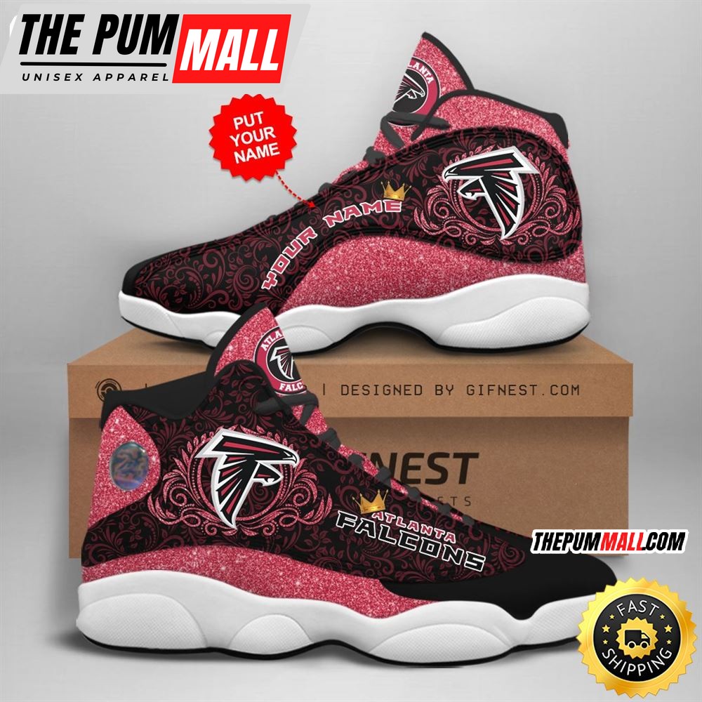 NFL Atlanta Falcons Custom Name Air Jd 13 Shoes V1