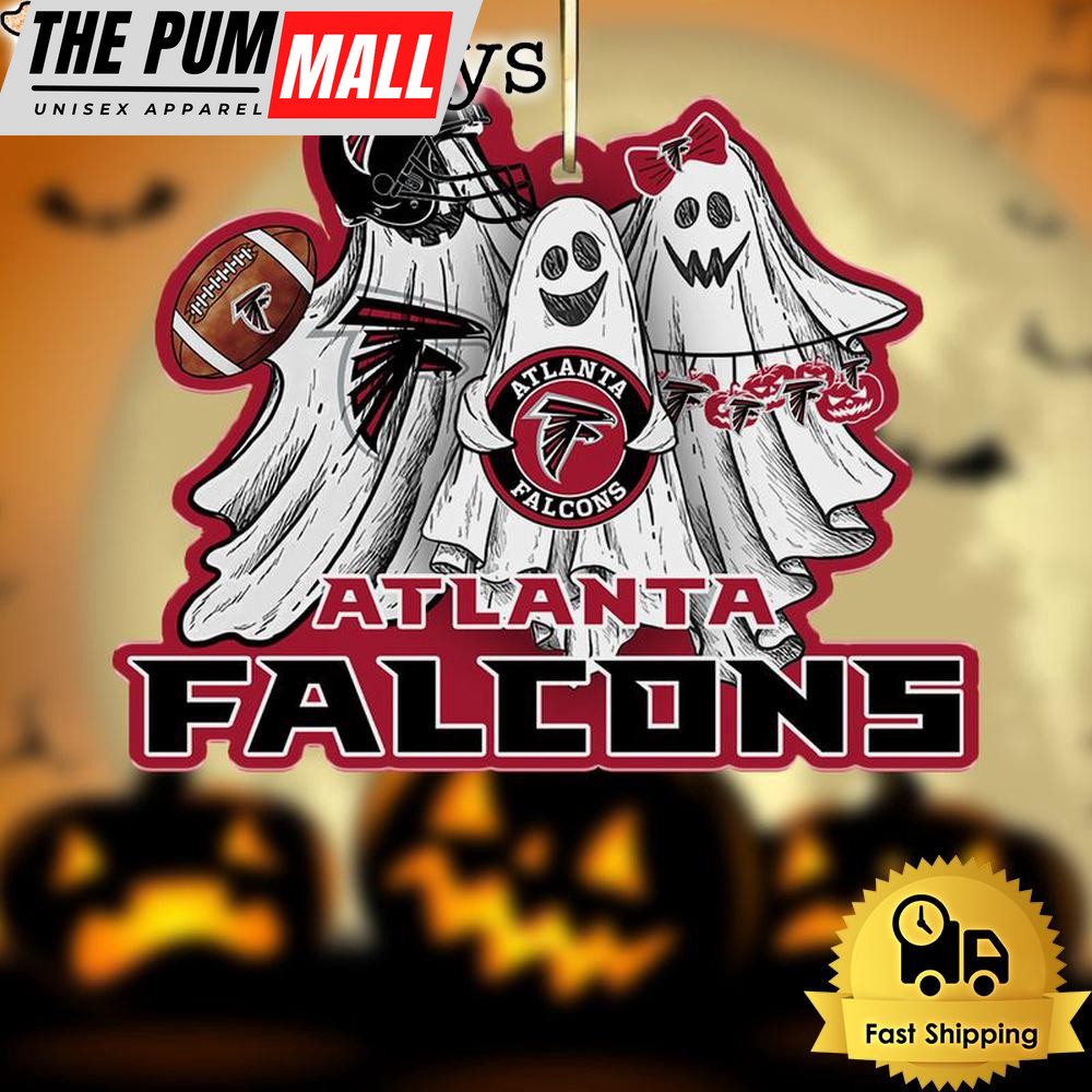 NFL Atlanta Falcons Football Halloween Ghosts Ornament Limited Edition