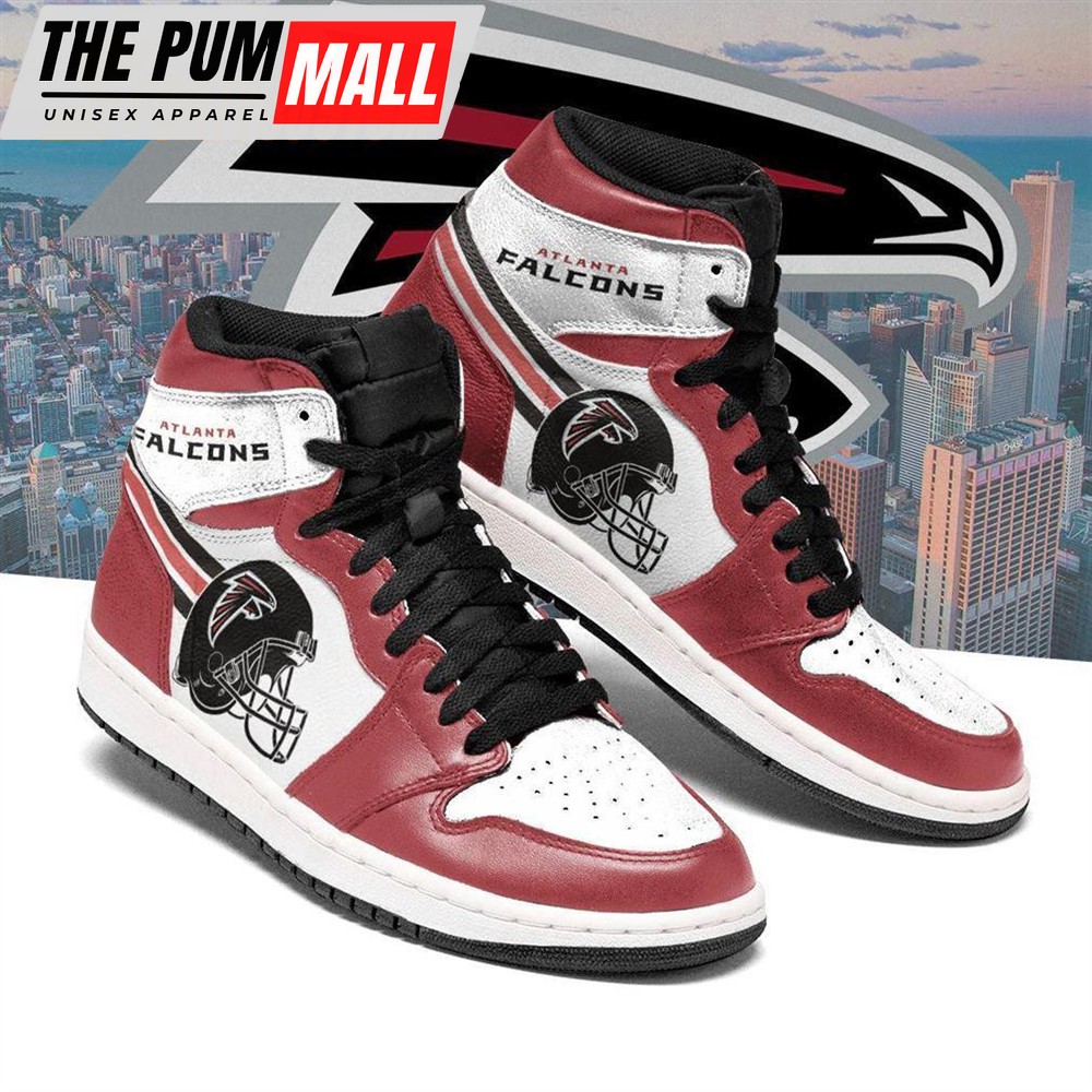 NFL Atlanta Falcons Football Logo Team Air Jd 1 Hightop Shoes Sneakers