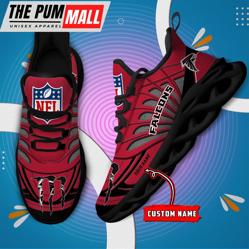 NFL Atlanta Falcons Football Team Design Max Soul Shoes