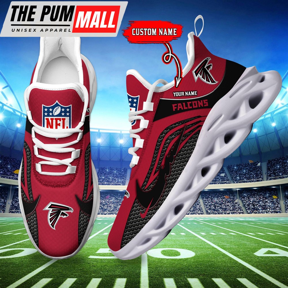 NFL Atlanta Falcons Football Team New Design Max Soul Shoes Sneaker