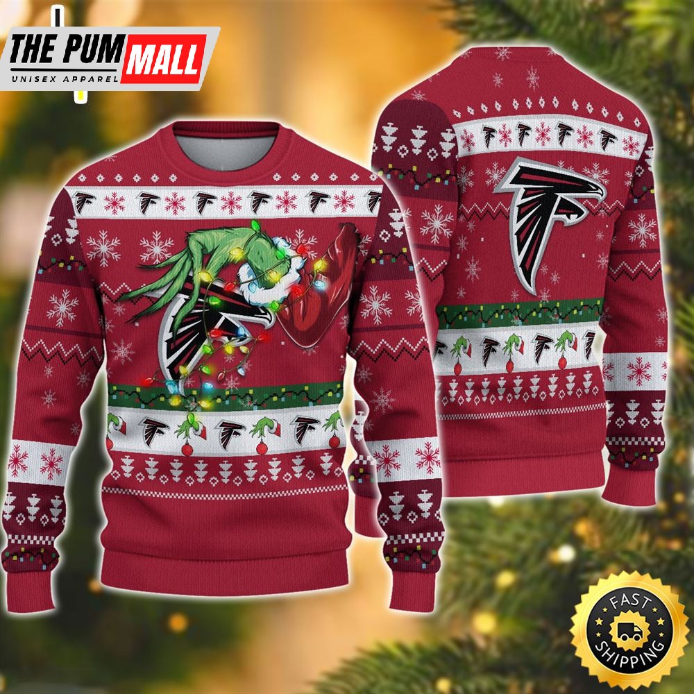 NFL Atlanta Falcons Grinch Christmas Ugly Sweater