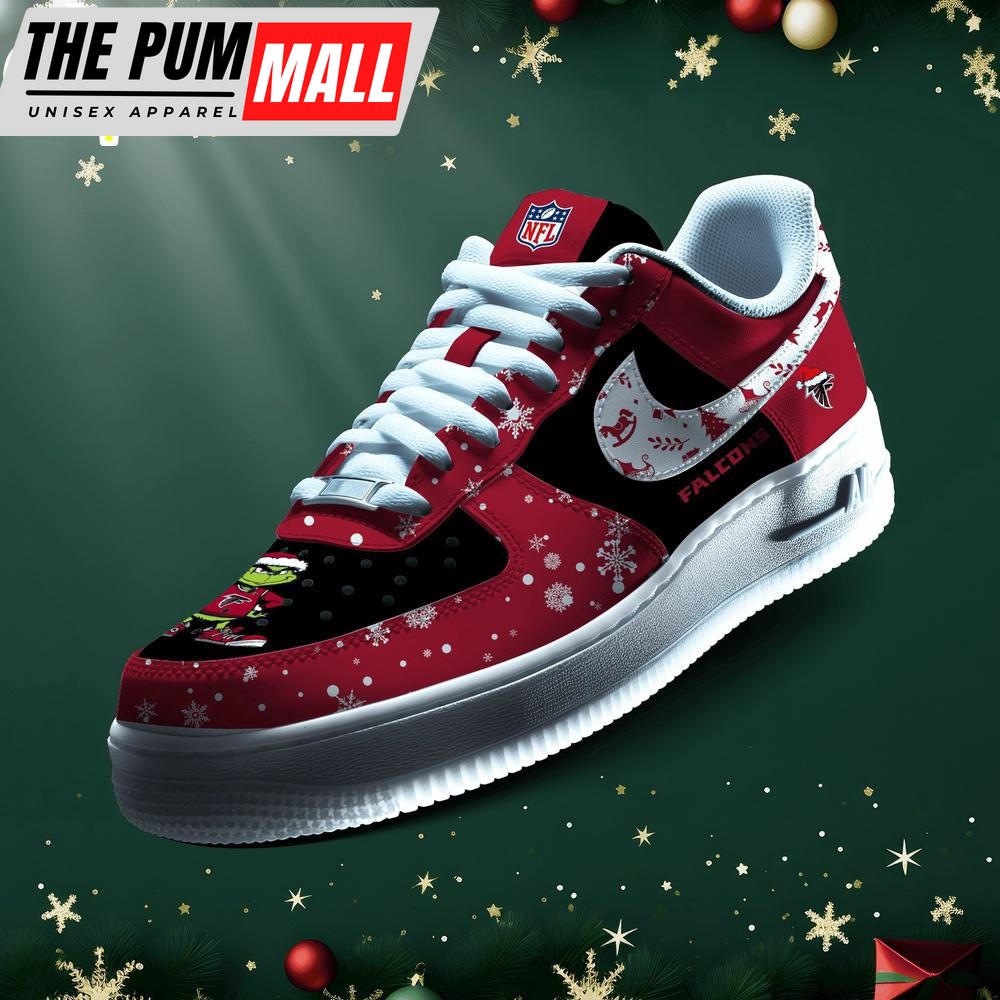 NFL Atlanta Falcons Grinch Merry Christmas Sport Air Force 1 Shoes