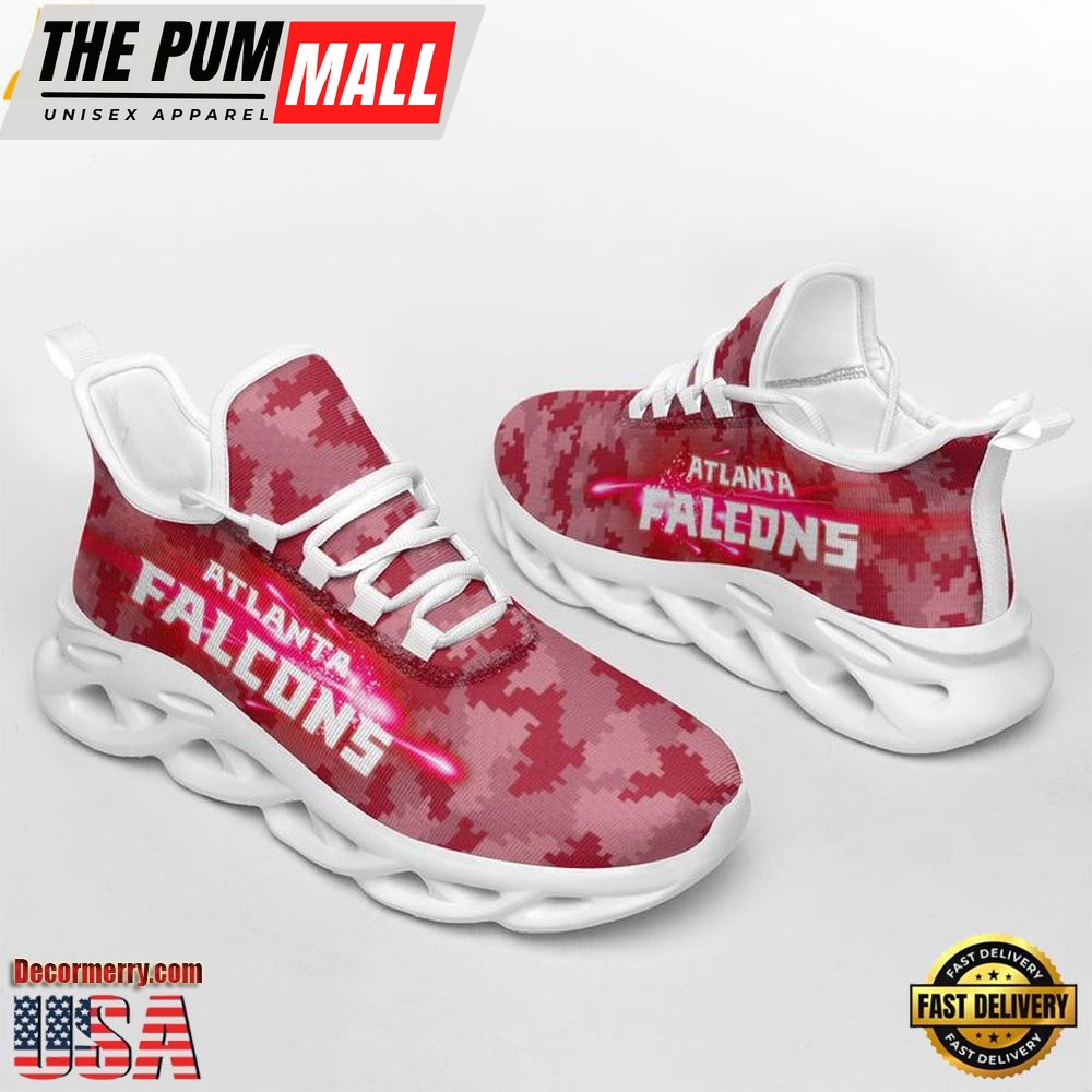 NFL Atlanta Falcons Knitted Camouflage Max Soul Shoes , Running Sneakers Shoes