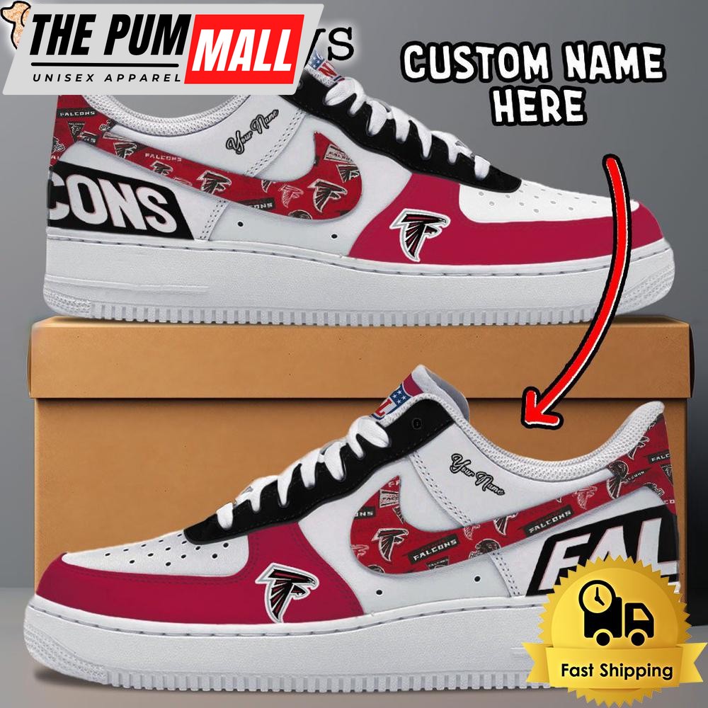 NFL Atlanta Falcons Logo Team Design Custom Air Force 1 Shoes