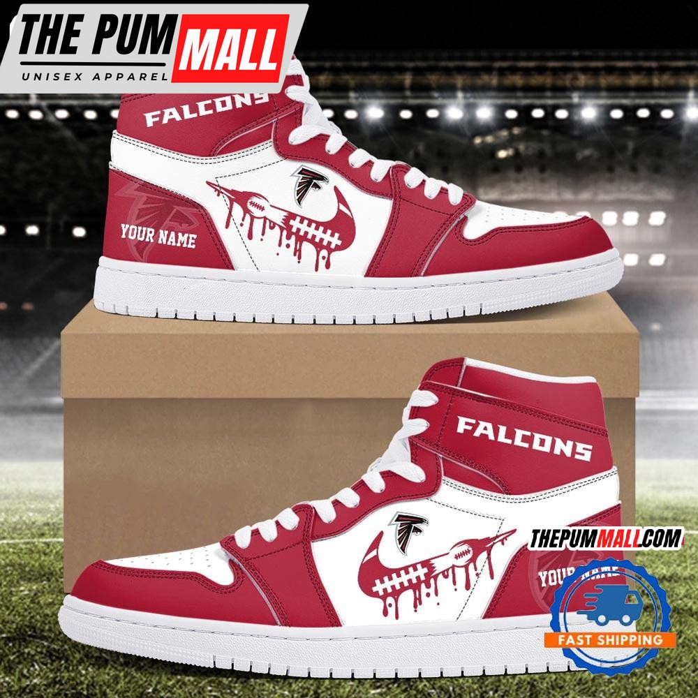 NFL Atlanta Falcons New Season Custom Air Jd 1 Hightop Shoes