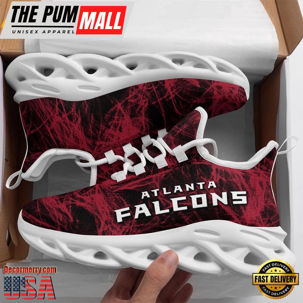 NFL Atlanta Falcons Smoke Pattern Max Soul Shoes , Running Sneakers Shoes