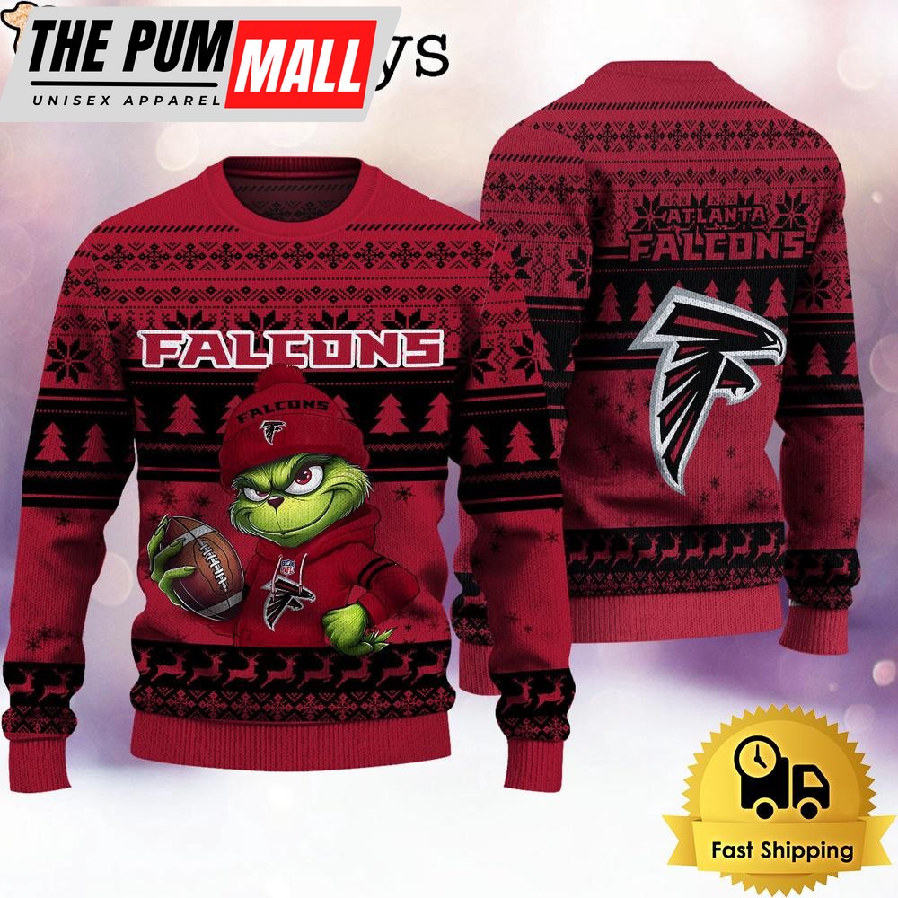 NFL Atlanta Falcons The Grinch Ugly Christmas Sweater