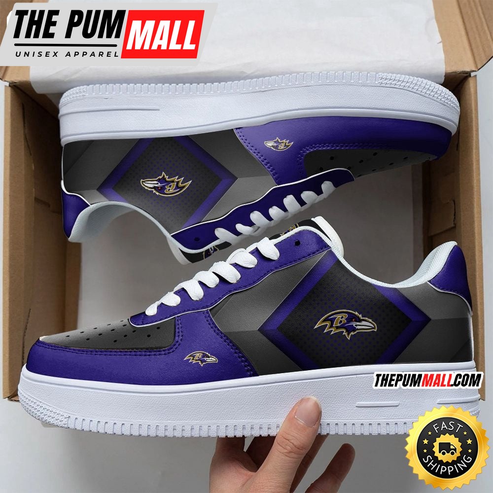 NFL Baltimore Ravens Air Force 1 Shoes Chic AF1 Collection