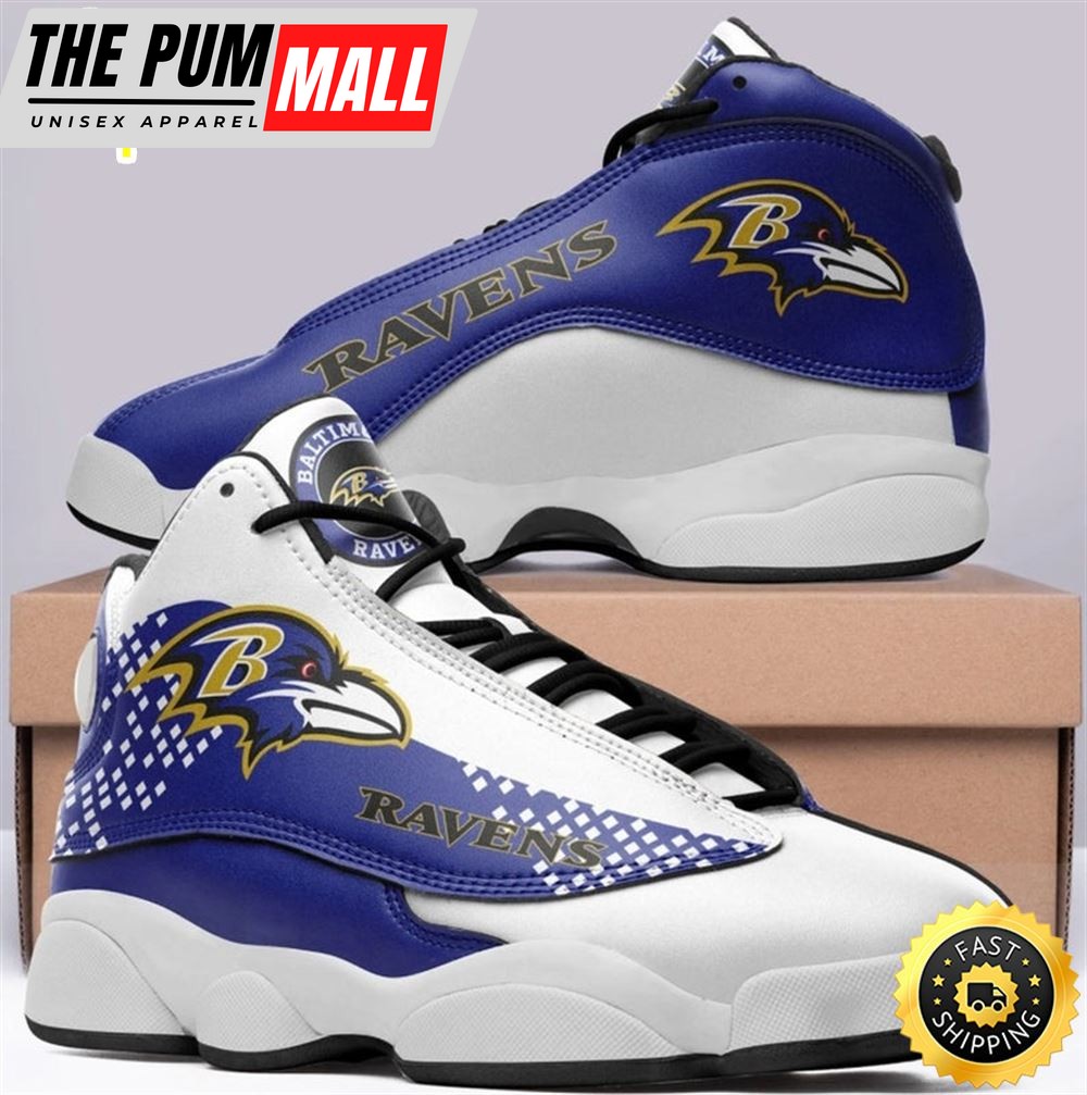 NFL Baltimore Ravens Air Jd 13 Shoes