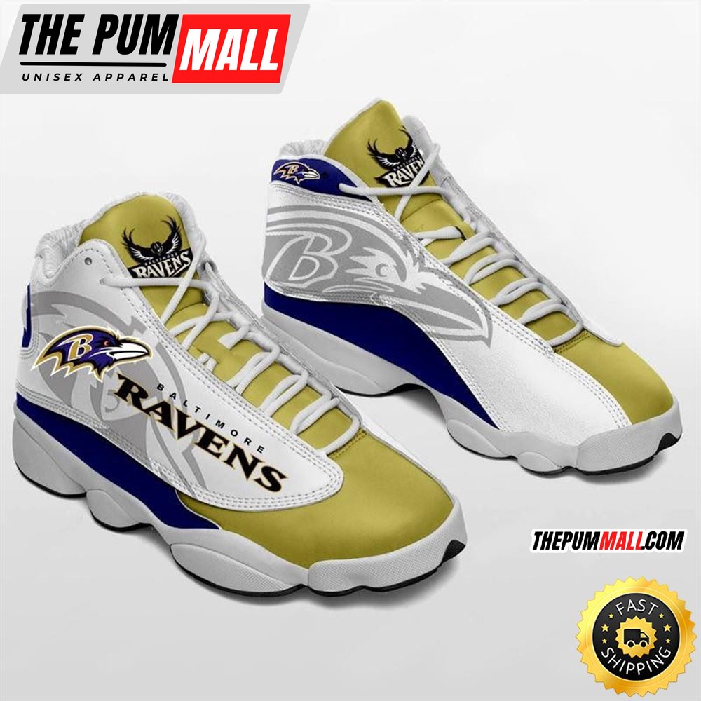 NFL Baltimore Ravens Air Jd 13 Shoes V2