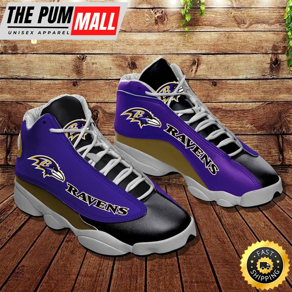 NFL Baltimore Ravens Air Jd 13 Shoes V3