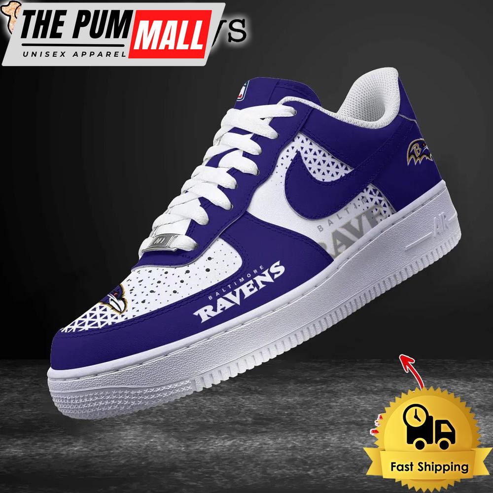 NFL Baltimore Ravens Dress With A Winning Attitude Custom Air Force 1 Shoes