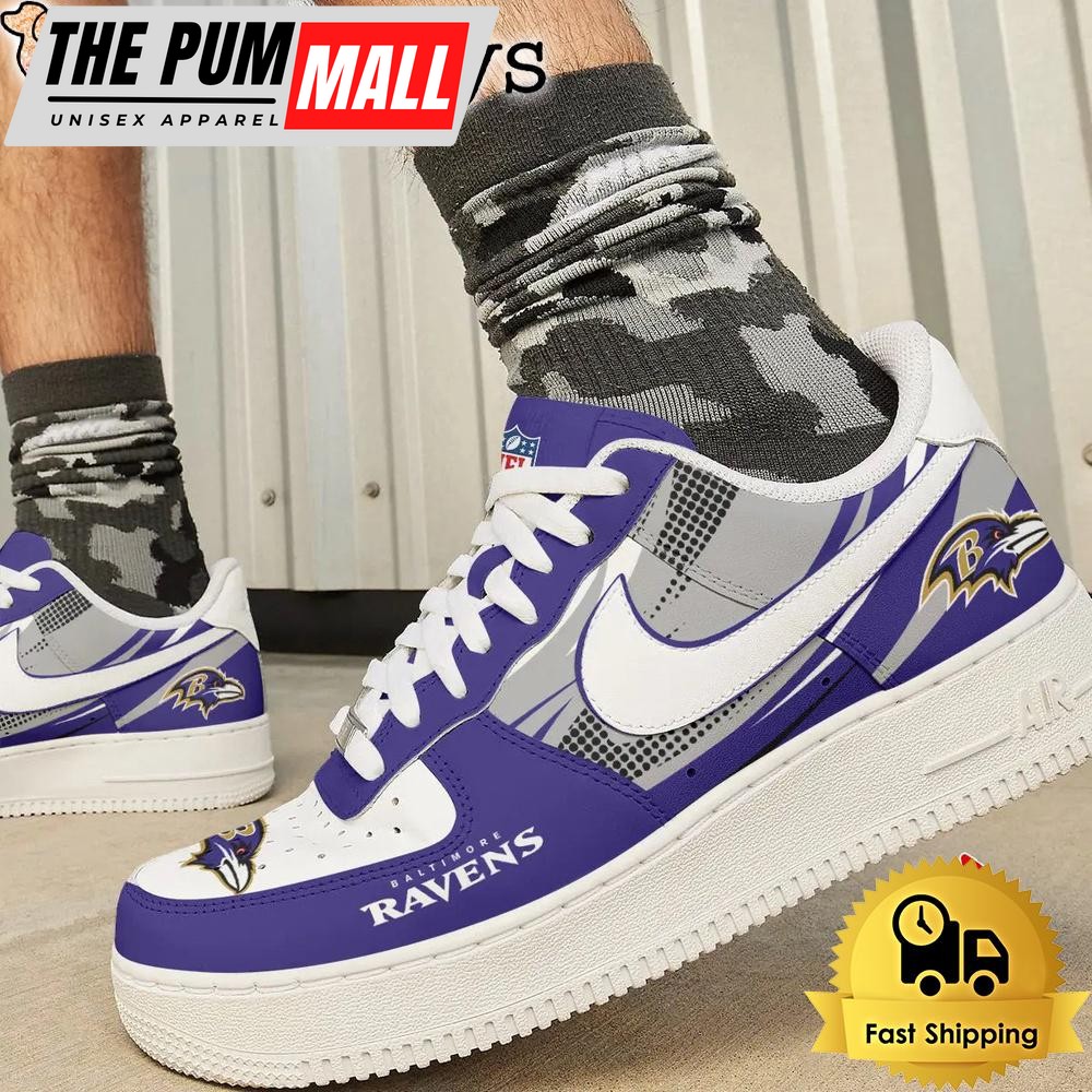 nfl-baltimore-ravens-football-style-goes-everywhere-custom-air-force-1-shoes-sid0clbw NFL Baltimore Ravens Football Style Goes Everywhere Custom Air Force 1 Shoes