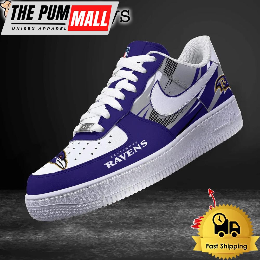NFL Baltimore Ravens Football Style Goes Everywhere Custom Air Force 1 Shoes