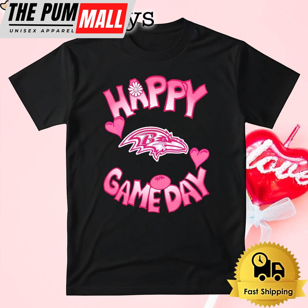 NFL Baltimore Ravens Happy GameDay Valentine’s Day T Shirt