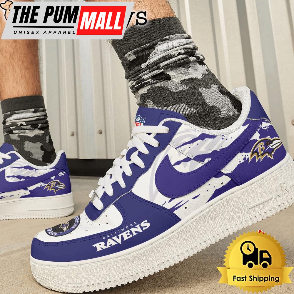 nfl-baltimore-ravens-its-a-statement-for-true-fans-custom-air-force-1-shoes-ofihe7gf NFL Baltimore Ravens It’s A Statement For True Fans Custom Air Force 1 Shoes