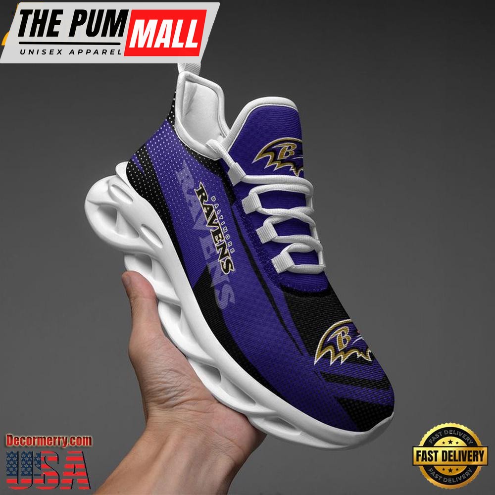 NFL Baltimore Ravens Sport Logo Max Soul Shoes , Running Sneakers Shoes