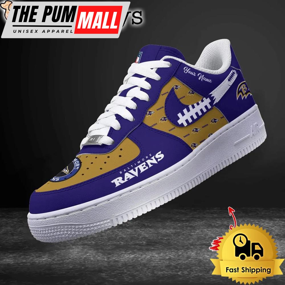 nfl-baltimore-ravens-walk-with-team-pride-in-every-step-custom-air-force-1-shoes-wvr26gqn NFL Baltimore Ravens Walk With Team Pride In Every Step Custom Air Force 1 Shoes